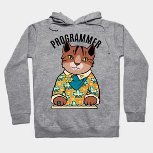 Programmer Girl Cat Hoodie